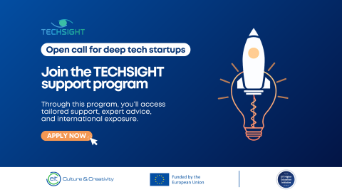 Open Call for Deep Tech Startups – Join the TECHSIGHT Support Program!