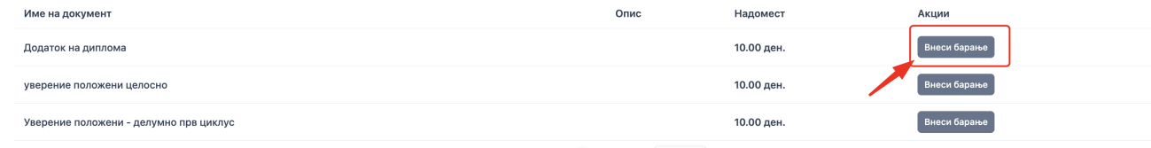 Листа на достапни документи